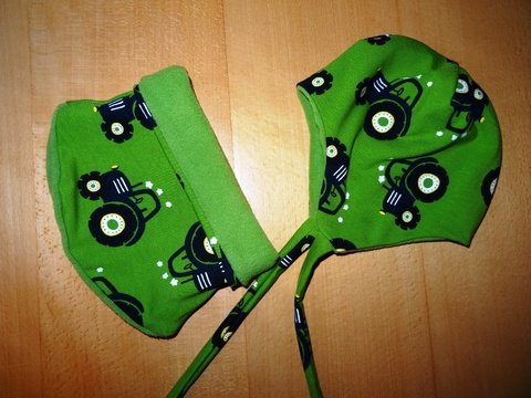 Baby und Kleinkind Mütze zum wenden mit Halssocke im Set 