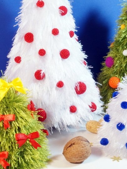 Flauschige Tanne - mit Fransenwolle erfolgreich häkeln!