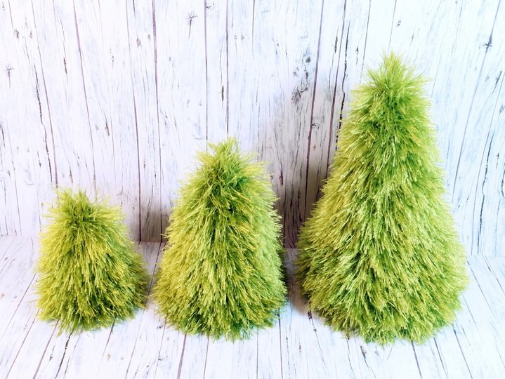 Flauschige Tanne - mit Fransenwolle erfolgreich häkeln!