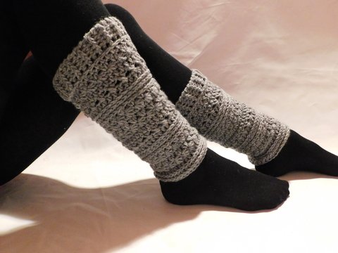 *Häkelanleitung* Damen Beinstulpen mit Sternchenmuster