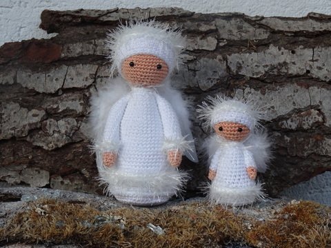 Engel mit Kind - Häkelanleitung