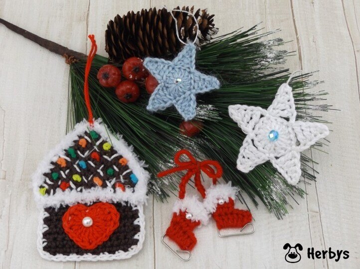 Häkelanleitung "Weihnachtsanhänger"