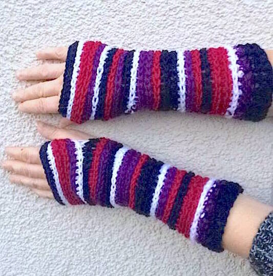 "Rippenset" Mütze oder Beanie Ku 48-59, Stulpen