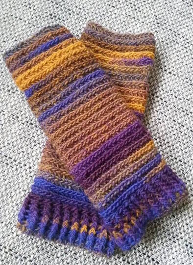 "Rippenset" Mütze oder Beanie Ku 48-59, Stulpen