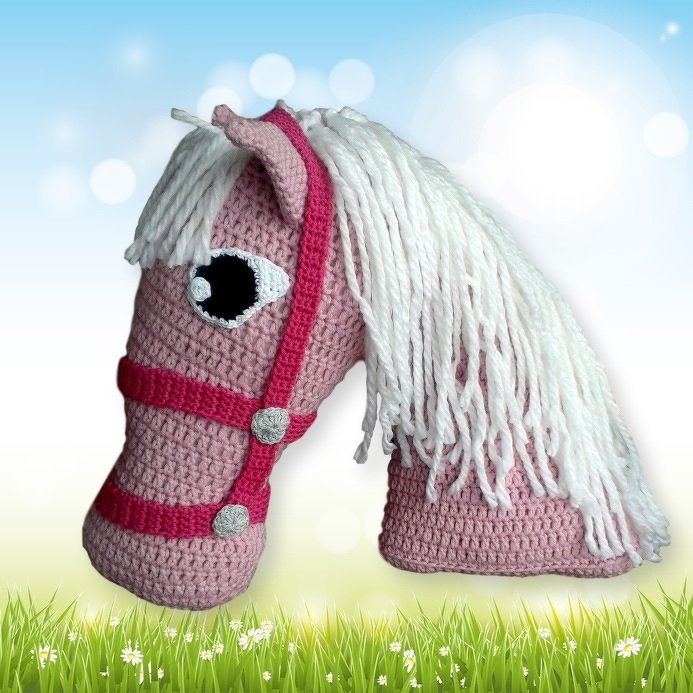 Pferd Kissen Häkelanleitung