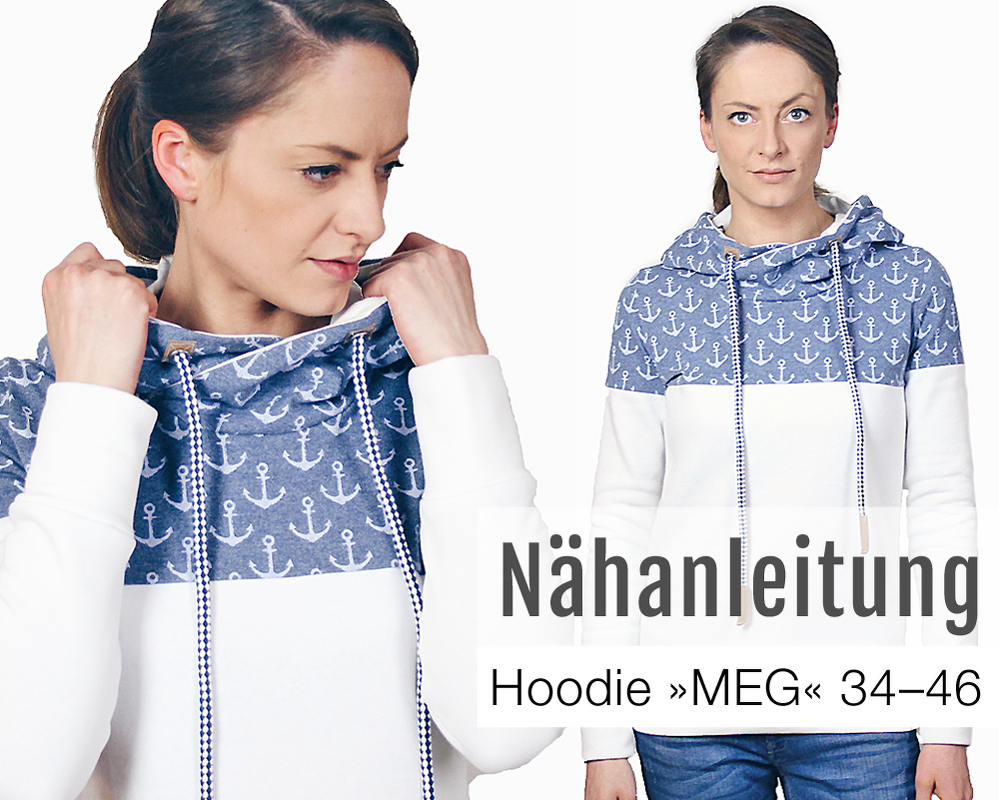 Pullover mit Kapuze | Damen Schnittmuster & Nähanleitung