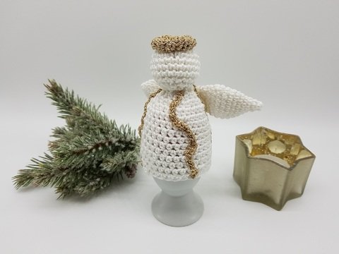 Engel Eierwärmer Häkelanleitung