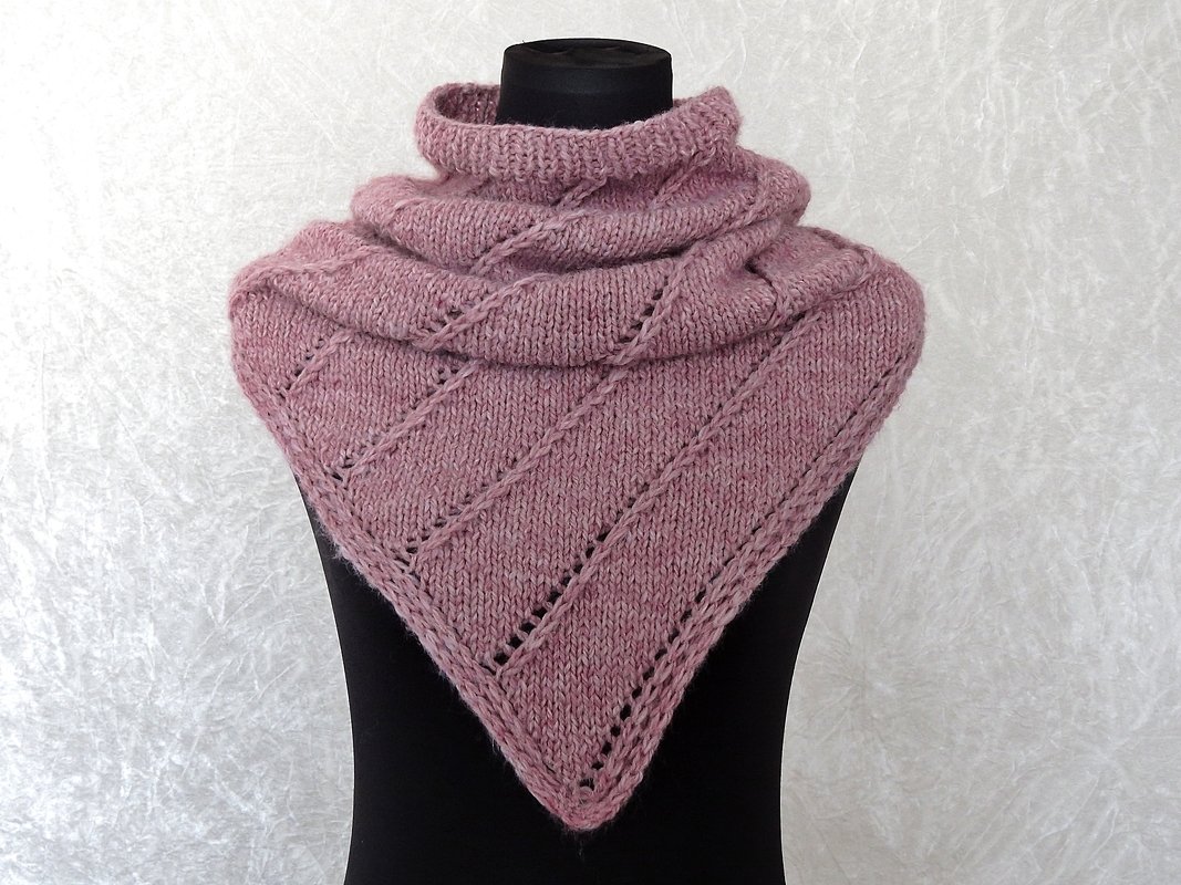 Strickanleitung Cowl stricken, Schlauchschal stricken, Loop stricken Nelthil