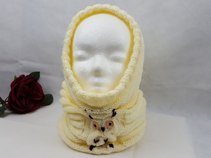 62 Strickanleitung Kapuzenschal Schlauchschal Kinder