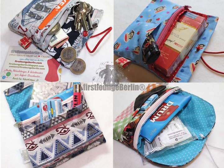 Easy Peasy *Futteral *** E-Book für Windeltasche, Tabakbeutel bis Minietui in 6 Größen und für Alle - auch zum Wenden :) Nähen Ohne Schnitt Garantiert Für Nähanfänger - DIY Design von firstloungeberlin