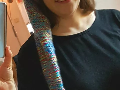 Lange Zipfelmütze gesträkelt