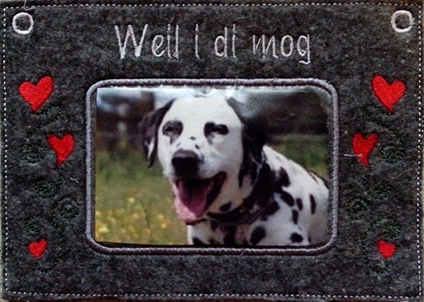 Gratis-ITH-Stickdatei Fotorahmen mit Spruch für den 13x18 Rahmen - Bild 2