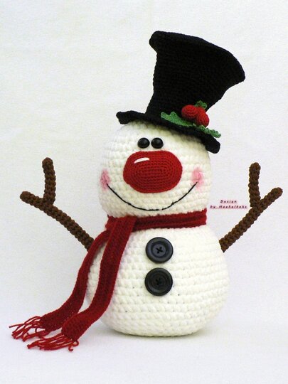 Snowman and Friends -- Crochet Pattern by Haekelkeks
