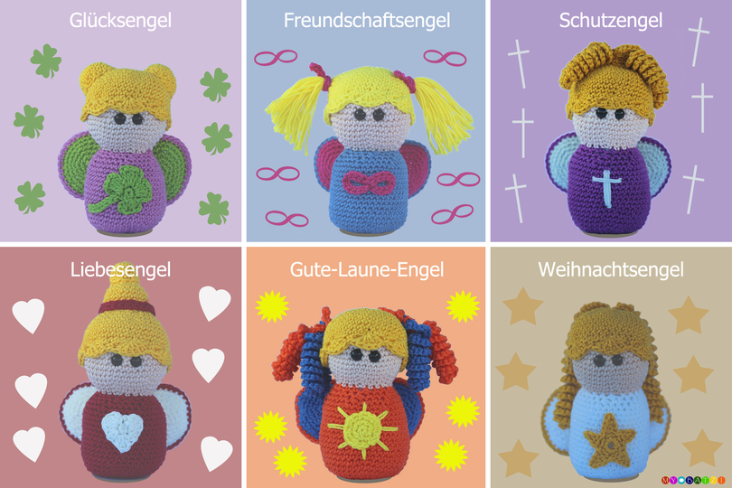 Häkelanleitung für Engel // 6 Varianten