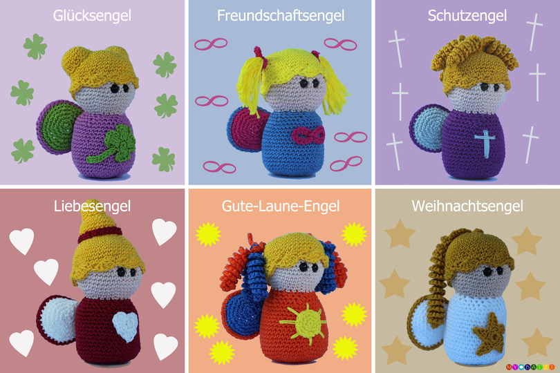 Häkelanleitung für Engel // 6 Varianten