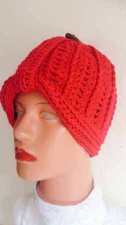 Beginner's Crochet Cloche hat, turban style beanie, sizes Toddler to Adult