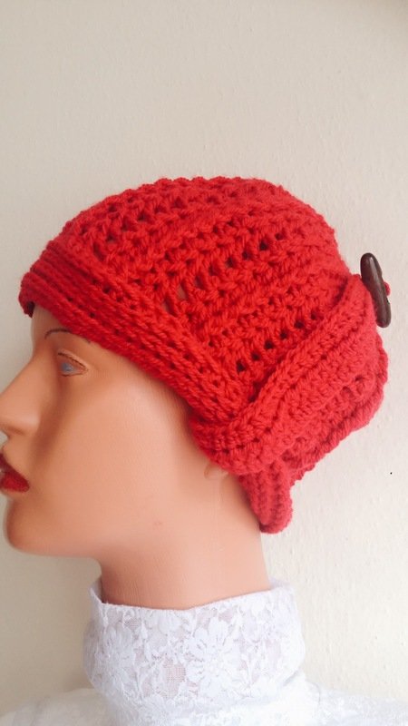 Beginner's Crochet Cloche hat, turban style beanie, sizes Toddler to Adult - Image 4