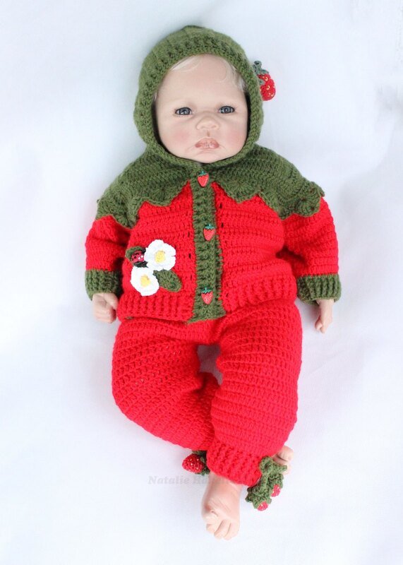 Baby- & Kinderhose "Erdbeere" Gr. 50-116 - Bild 2