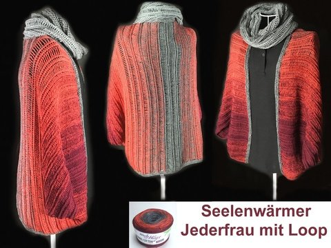 Seelenwärmer "Jederfrau" aus 2 Bobbel häkeln
