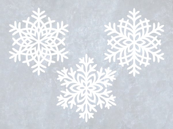 12 Stück Riesige Schneeflocken-Deko – 30,5 Cm, Mit Pailletten, Für Innen & Außen, Weihnachtsbaum & Veranda