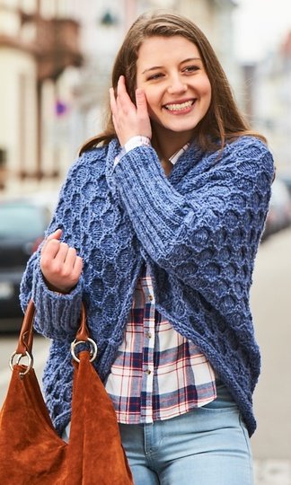 Seelenwärmer mit Knopfverschluss - Woolly Hugs Sheep