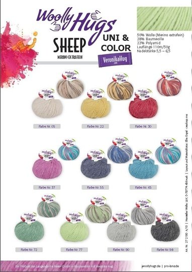 Seelenwärmer mit Knopfverschluss - Woolly Hugs Sheep