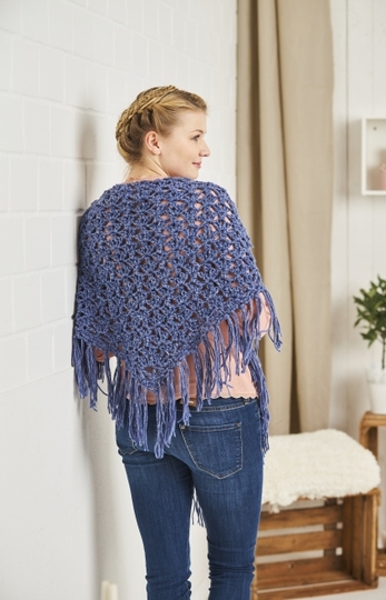 Tuch "Regentropfen" Häkeln aus Woolly Hugs Sheep