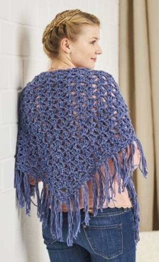 Tuch "Regentropfen" Häkeln aus Woolly Hugs Sheep