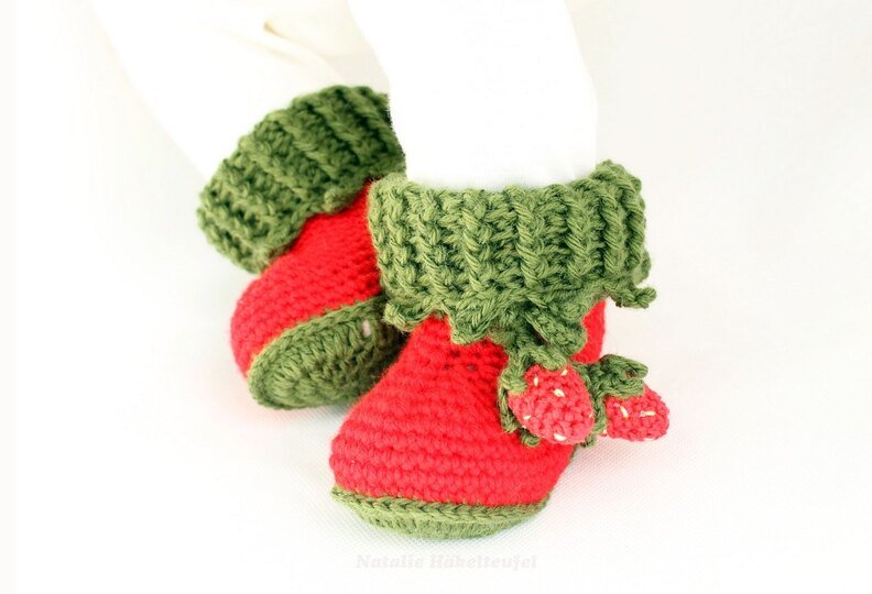 Baby shoes “Strawberry” Size 0 m. - 12 m.