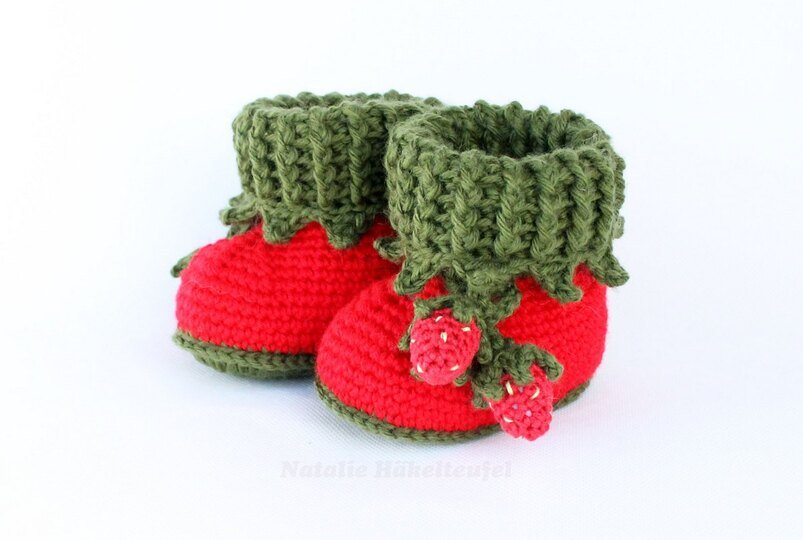 Baby shoes “Strawberry” Size 0 m. - 12 m.