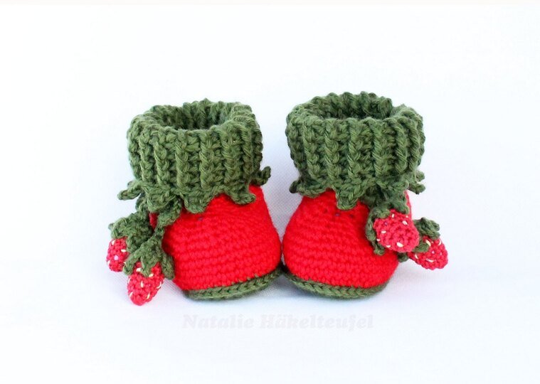 Baby shoes “Strawberry” Size 0 m. - 12 m.