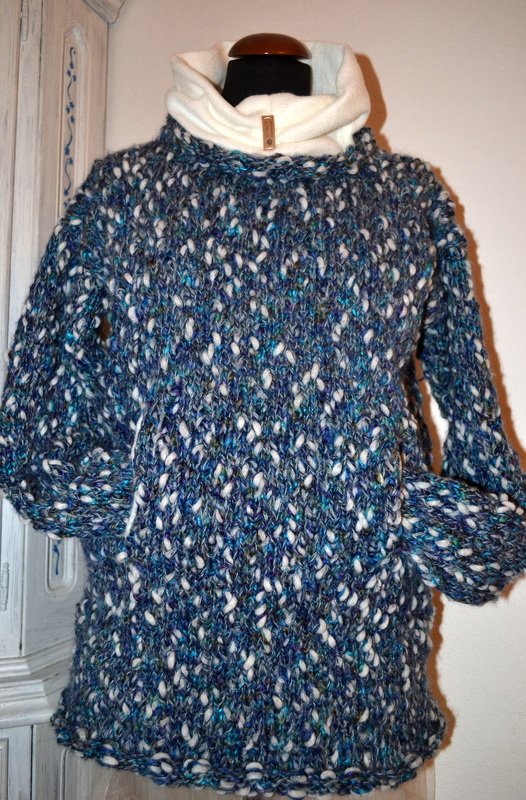 Strickanleitung "Winterpullover mit Fleece-Taschen" - warm, kuschelig, geeignet für Anfänger! - Bild 2