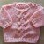 Anleitung Baby-Pullover rosa Gr. 68/74