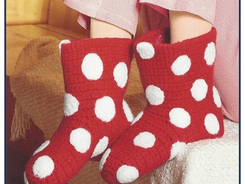 Boots "Glückspilze" Häkeln & Filzen