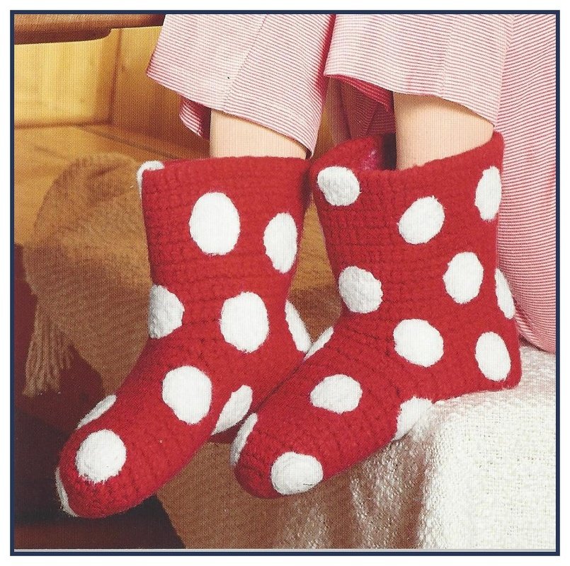 Boots "Glückspilze" Häkeln &amp; Filzen