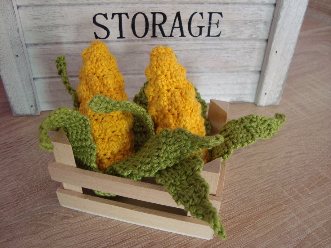 Häkelanleitung Maiskolben