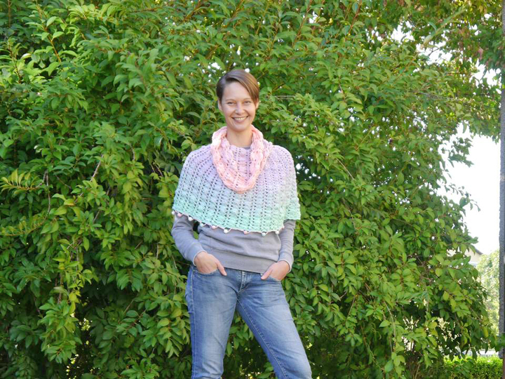 Poncho zarte Bobbel zum Häkeln