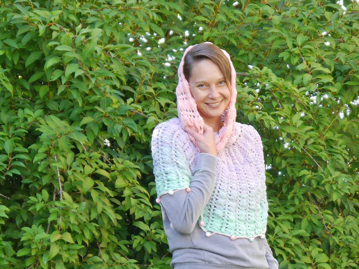 Poncho zarte Bobbel zum Häkeln