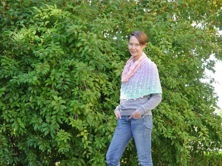 Poncho zarte Bobbel zum Häkeln