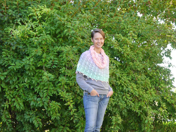 Poncho zarte Bobbel zum Häkeln