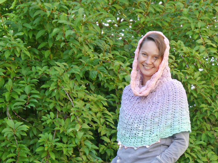 Poncho zarte Bobbel zum Häkeln