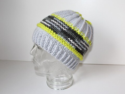 Strickanleitung Mütze unisex, Kopfumfang ca. 54 - 58 cm, für Anfänger