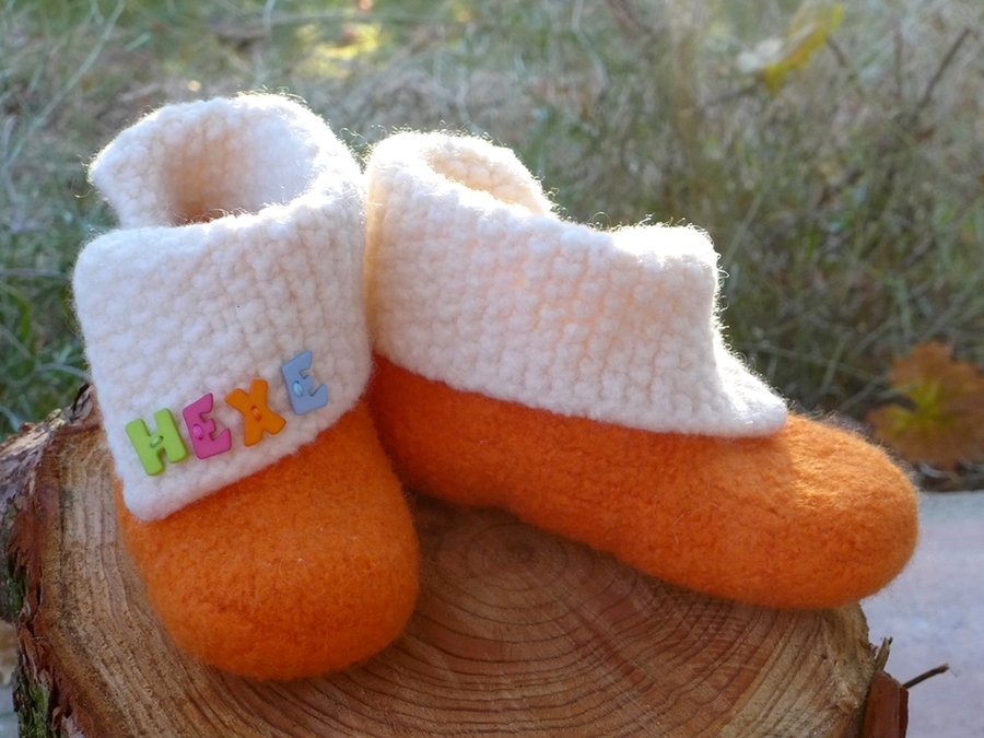 Knitting and felting: One Step Felt Boots