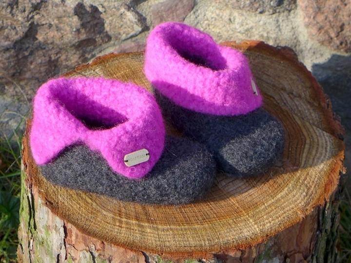 Strick- und Filzanleitung: One-Step-Filzbooties Gr. 20 - 45