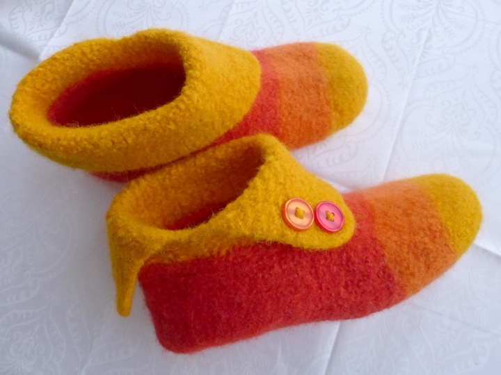 Strick- und Filzanleitung: One-Step-Filzbooties Gr. 20 - 45