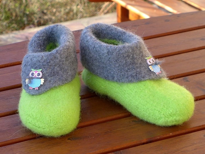 Strick- und Filzanleitung: One-Step-Filzbooties Gr. 20 - 45