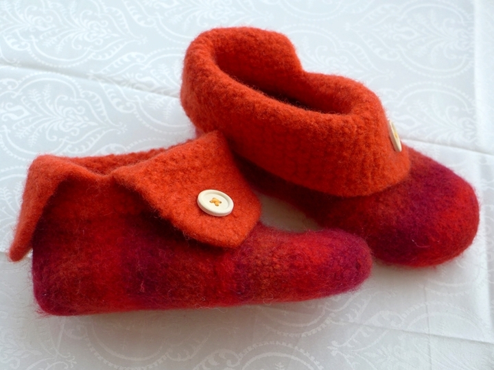 Strick- und Filzanleitung: One-Step-Filzbooties Gr. 20 - 45