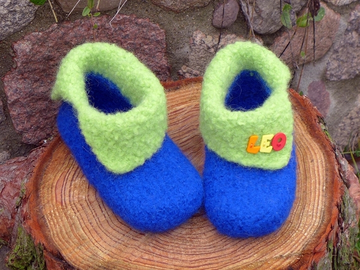 Strick- und Filzanleitung: One-Step-Filzbooties Gr. 20 - 45