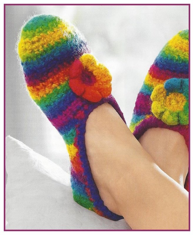 Puschen "Unter dem Regenbogen" Häkeln & Filzen - Bild 2