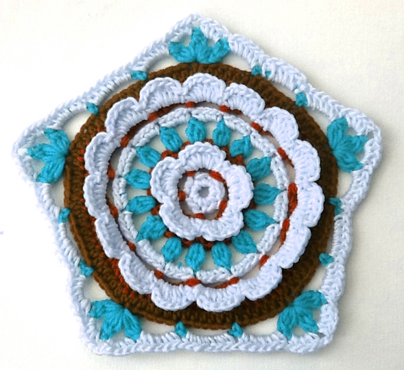   Fünfeckiges Granny „Wimpernschlag“